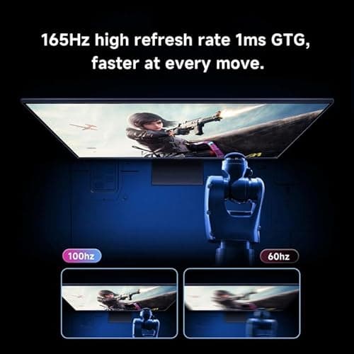 Xiaomi Gaming Monitor 27in 165Hz 1ms GTG 1920*1080 Fast IPS HDR10 FreeSync Premium Professional Calibration 99% sRGB 178° Wide Angle Tilt Adjustment TUV Low Blue Light Computer Screen Desktop Monitor 5