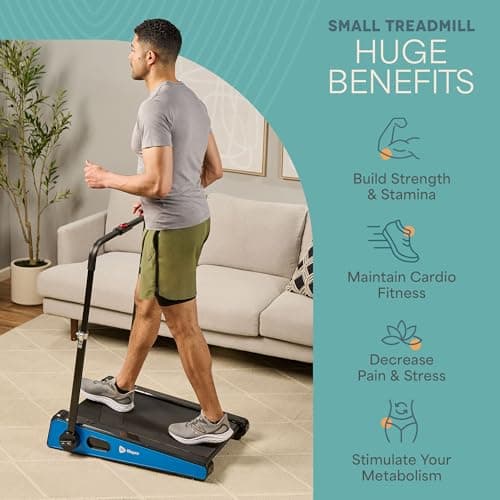 Lifepro Smallest Portable 30in Small Mini Walking Pad Treadmill Installation Free, Adjustable Incline, Under Desk Work Compact Treadmills for Home/Office - Max Load 220Lbs & Speed 3MPH 7