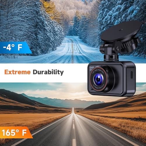 E-YEEGER Dash Cam Front and Rear, 2.5K Dual Dash Camera for Cars, 2560P Mini Car Camera, 2 inch IPS Screen, 32GB Card Included, WDR Night Vision, 24 Hours Parking Monitor, G-Sensor, Support 256 GB Max 8