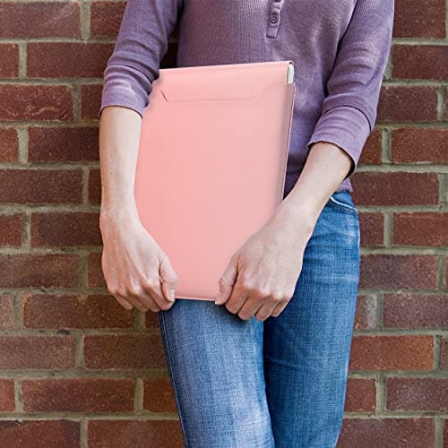 13.3-14" Laptop Sleeve, Padded Laptop Case, Thin Portable Case Bag - Compatible with 2022 Pro 14 inch/2015 Pro 13.3 inch/2015 Air 13.3 inch (Light Pink) 7