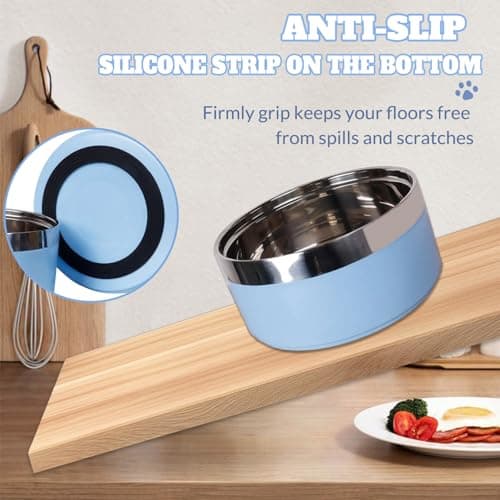 Personalized Dog Bowl with Name, Customized Stainless Steel Bowls for Dog Cat, Laser Engraved No Slip Pete Bowl for Water and Food 25oz,35oz,53oz 6