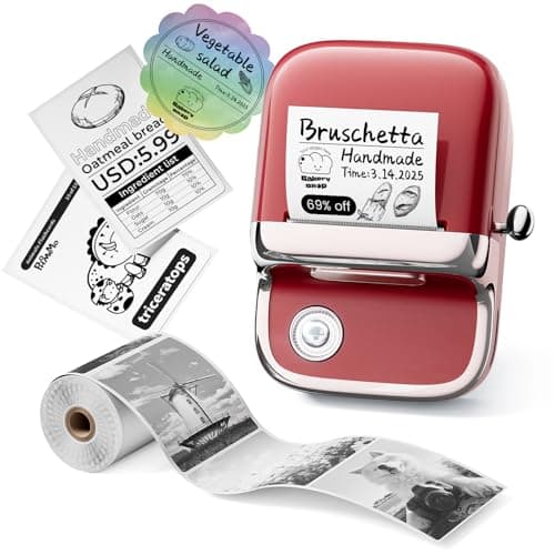 Phomemo Label Maker Machine with Tape, Upgrade M150 Thermal Label Printer, 2 Inch Bluetooth Label Maker for Barcode, Small Business, Home, Office, Compatible with Phone & PC