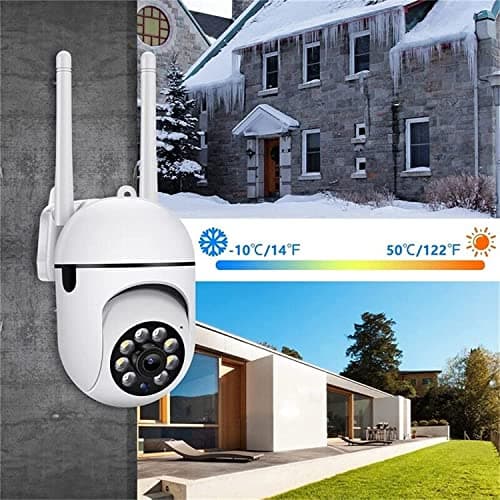 KUNTLEY Outdoor Security Cameras, 2.4GHz & 5G WiFi Cameras for Home Security, 1080P Dome Surveillance Cameras 360° View,2-Way Audio, Security Camera with Motion Detection (2PC) 7