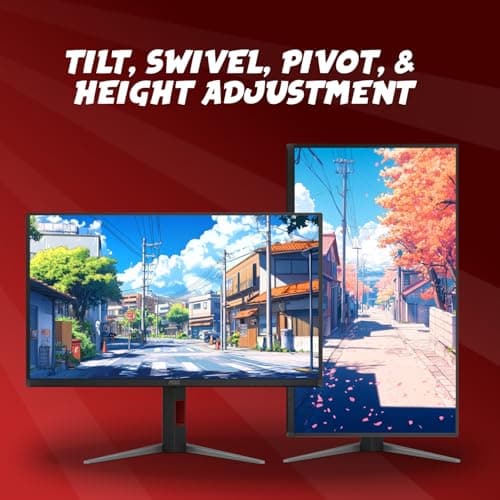 AOC Q27G4ZD 27" QD OLED Gaming Monitor, QHD 2560 x 1440, 240Hz 0.03ms, HDMI 2.0 x2, Display Port x2, G-Sync Compatible, Console Gaming Ready, 3-Year Zero-Bright-Dot 6