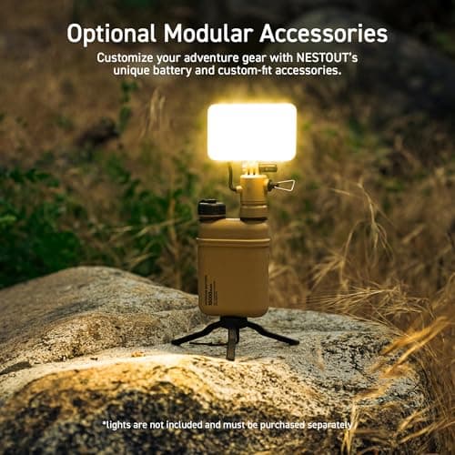 ELECOM NESTOUT Rugged Power Bank, 15000mAh Outdoor Charger, 32W USB C Fast Charging PD, Waterproof IP67, Heavy Duty Shockproof, Tactical Battery Pack for iPhone Tablet Hiking Camping Survival (Beige) 10