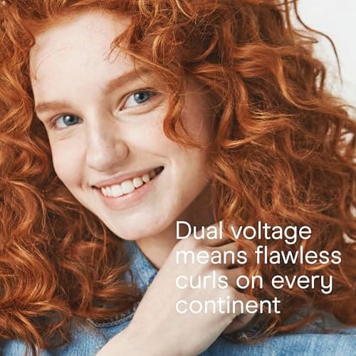 Conair Double Ceramic 1-Inch Long Barrel Curling Iron, 1-Inch Barrel Creates Classic Curls to Loose Waves, Hair Curler for Use on Short, Medium, & Long Hair, White/Rose Gold 8