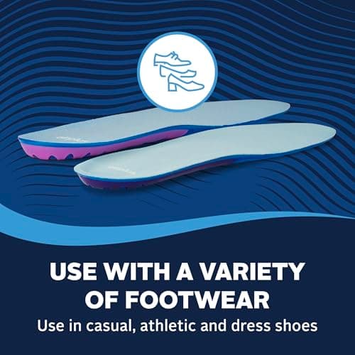 Airplus Super Gel Cushion Insole for Men’s Shoe Sizes 8-14 – All-Day Comfort, Shock Absorption, Gel Zones, Full-Length Footbed, Trim-to-Fit for Casual, Athletic, Dress Shoes, and Work Boots 6