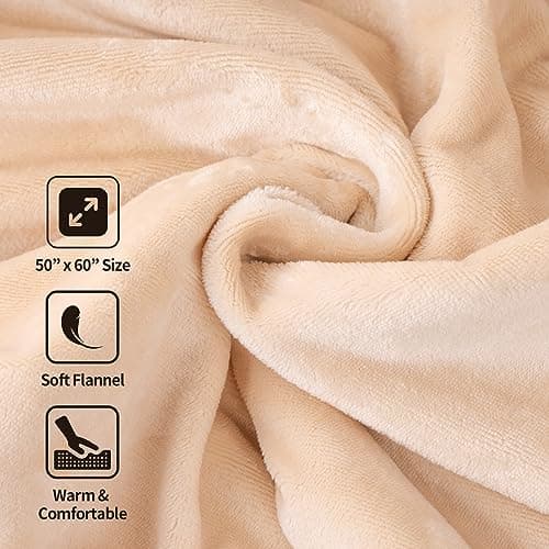 HubiCare Heated Blanket Electric Throw - (50"x 60") Soft Flannel Electric Blanket, Heating Blanket with 4 Time Settings & 6 Heat Settings, Warm Blanket Spirng Student Back to School Gifts Ideas 6
