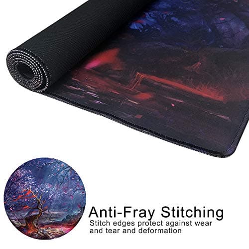 Cmhoo XXL Professional Large Mouse Pad & Computer Game Mouse Mat (35.4x15.7x0.1IN, 90x40 Forest) 6