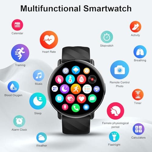 OWMSIC Smart Watch for Men Women with Call Text Reminder, Smartwatch 1.39" Touch Screen, Fitness Watch with Heart Rate/Sleep/Steps/Calories Monitor, 112+ Sport Mode, IP68 Waterproof Activity Trackers 6