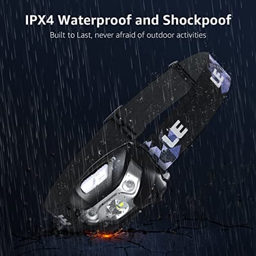 Lighting EVER LED Headlamp Rechargeable 2 Packs - Super Bright Head Lamp with 5 Modes for Camping & Hiking Gear Essentials, IPX4 Waterproof Headlight Flashlight with Red Light, USB Cable Included 6