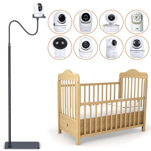 Infant Optics DXR-8 Pro, Nanit Pro, HelloBaby, Euphy, Vtech, ANMEATE Baby Monitor Mount & Floor Stand - Adjustable Height Holder