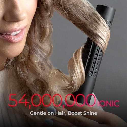 TYMO Airflow 2.0 Curling Iron Flat Iron - Hair Straightener and Curler 2 in 1, 1.25 Inch Curling Wand for Long Short Hair, Dual Voltage for Travel, 54 Million Ionic, Anti-Tangle, 5 Temps, Black 6