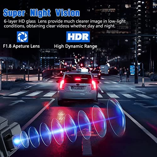 Dash Camera 2K Front Dash Cam Built-in WiFi, Dash Camera for Cars QHD 1440P Dashcam Car Camera for Cars with Super Night Vision, G-Sensor, 24Hr Parking, 170°Wide Angle, Loop Recording [Dash Cam WiFi] 5