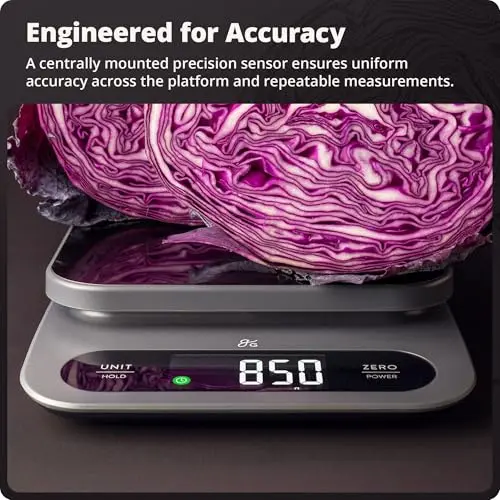 Greater Goods Digital Food Scale for Kitchen & Baking, 10kg/22lb High-Capacity Weight Scale with 1g Precision, Stainless Steel Platform, Hi-Def LCD, Ideal for Bread, Sourdough & Bulk Cooking 6