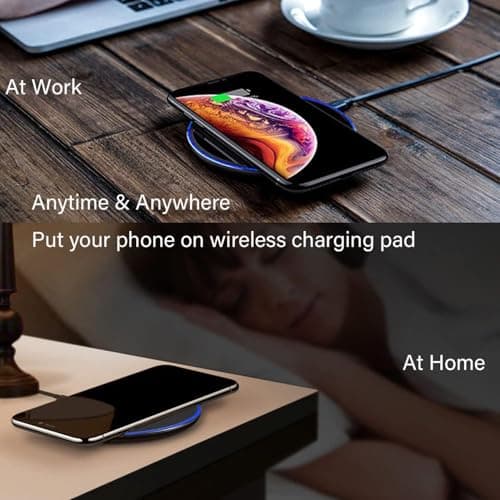 Pocxwa Wireless Charger, 15W Fast Wireless Charging Pad Compatible with Samsung Galaxy S25 Ultra S24 Plus S23 S22 S21 S20 S10 S9 S8, iPhone 16 15 14 13 12 11 XR X, Google Pixel 9 8 7, LG G7 G8 ThinQ 7
