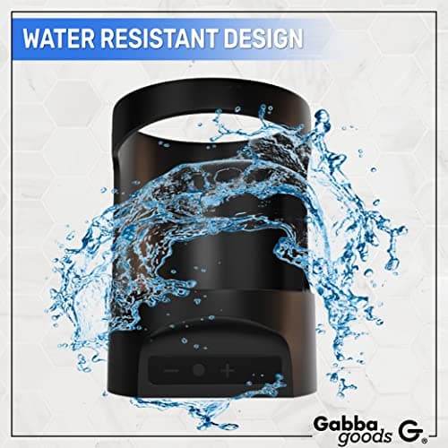 Gabba Goods Shower Bluetooth Speaker with Beer/Soda Can Holder - Built-in Microphone Handsfree - Waterproof, IPX7, 4 Hours of Playtime, Suction Cup for Showers 6