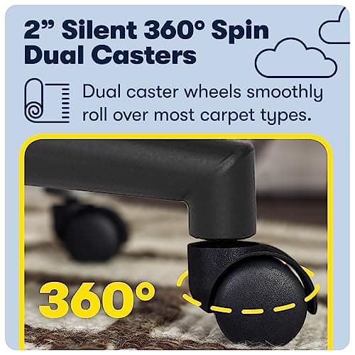 Serta Connor Executive Office Chair, Ergonomic Computer Chair with Layered Body Pillows, Contoured Lumbar, Adjustable Seat Height, Bonded Leather, Cognac 11