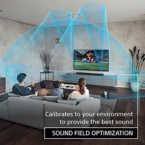 Sony HT-A7000 7.1.2ch 500W Dolby Atmos Sound Bar Surround Sound Home Theater with DTS:X and 360 Spatial Sound Mapping, works with Alexa and Google Assistant,Black 7