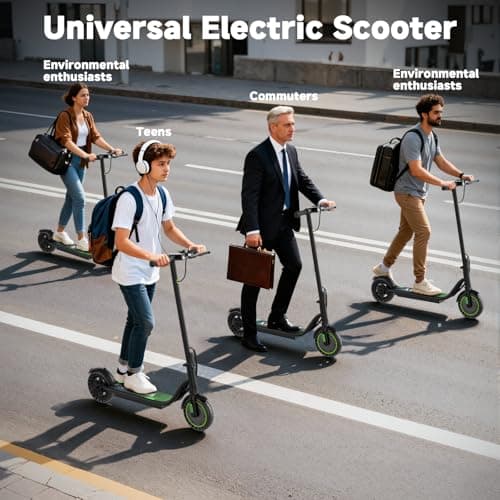 WERHY Electric Scooter, 350W/500W Powerful Motor, 19/22 MPH Max Speed, 15/23 Miles Range, Lightweight Foldable Kick Scooter with Dual Braking Systems, Smart APP 8