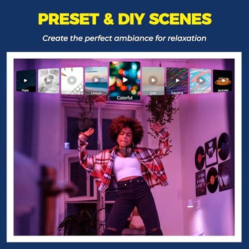 Lightinginside Smart Light Bulbs 100W Equiv., 1350LM 11W Smart Bulb Works with Alexa/Google Home/SmartLife, A19 E26 RGBCW Color Changing, No Hub Required, 2.4G WiFi Bluetooth Bulb, ETL Listed, 4PCS 9