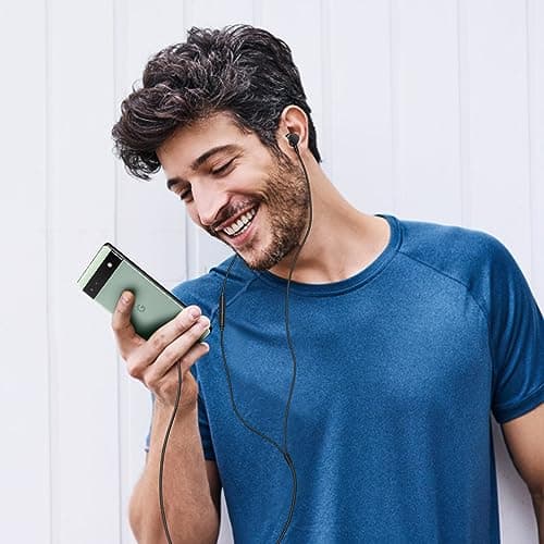 Wired Headphones Earphones for Laptop PC Chromebook Noise Isolating Ear Buds with 3.5mm Plug in Audio Jack Microphone HiFi Stereo Clear Call Volume Control for Kindle Fire/Switch/Android/MP3 School 7