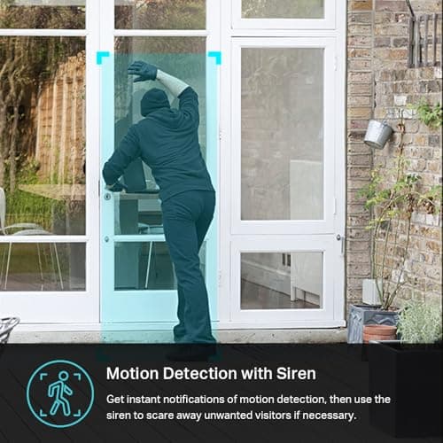 Kasa 2K+ Outdoor Wired Security Camera - Person/Motion Detection, 24/7 Recording, 2-Way Audio, Siren, Starlight Color Night Vision, Subscription-Free Local Storage or Optional Cloud, KC420WS 7