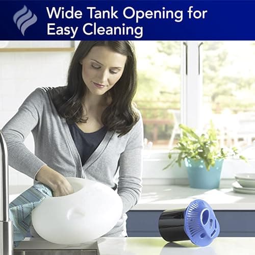 Vicks Warm Steam Vaporizer & Humidifier 1.5 Gallon Tank for Small and Medium Rooms, Night Light, Works with VapoPads and VapoSteam 5