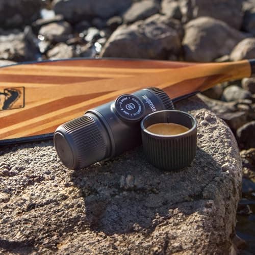 Wacaco Nanopresso Portable Espresso Maker bundled with Nanopresso Protective Case, Upgrade Version of Minipresso, 18 Bar Pressure, Extra Small Travel Coffee Maker, Manually Operated 6