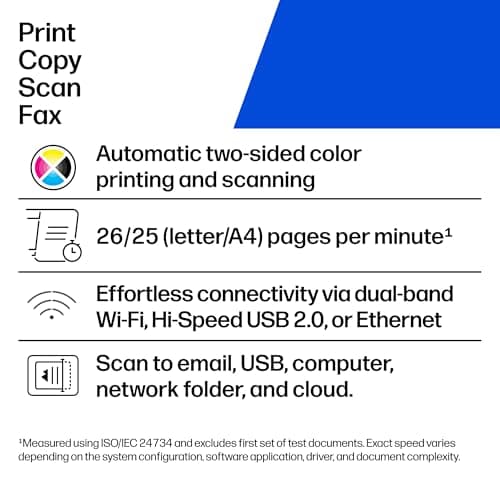 HP Color LaserJet Pro MFP 3301fdw Wireless All-in-One Color Laser Printer, Office Printer, Scanner, Copier, Fax, ADF, Duplex, Best for office (499Q5F) 2