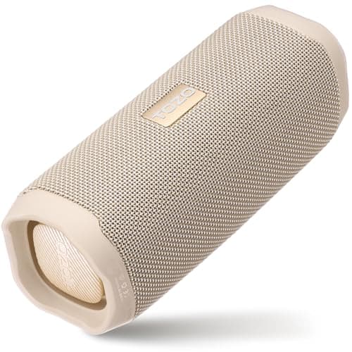 TOZO PA2 Bluetooth Speaker with Dual Drivers & Dual Bass Diaphragms, Deep Bass Loud Stereo Sound, 25H Playtime, Custom EQ App Portable Wireless Speaker for Home Outdoors Travel Khaki