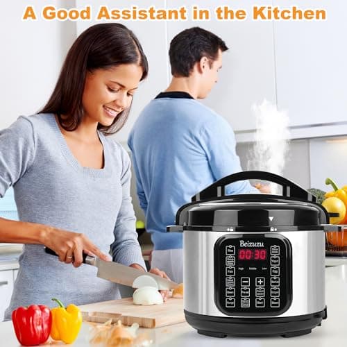 Electric Pressure Cooker: 5 Quart 8-in-1 Multi-Functional Built-in 12 Presets Programs Pressure Pot, Multi Cooker, Slow Cooker, Rice Cooker, Steamer, Sauté, Yogurt Maker, Warmer & Sterilizer 9