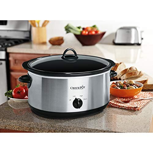 Crock-Pot Large 8 Quart Oval Manual Slow Cooker Stainless Steel (SCV800-S) 6