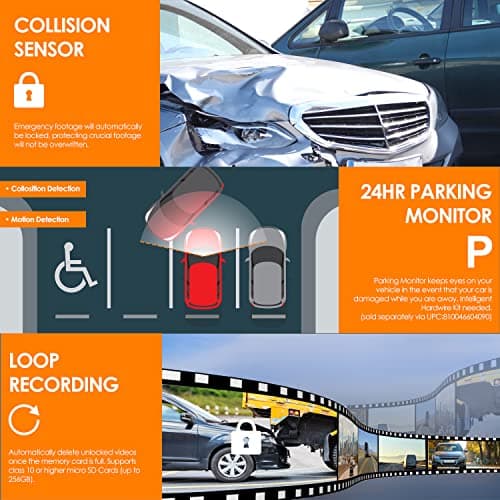 RexingUSA V2 PRO AI Dash Cam 3-Channel Front/Cabin/Rear 1080p Recording with Mobile App Night Vision Camera w/Front Collision Warning, Pedestrian Alert, Lane Departure Warning,Clear to Go Alert 7