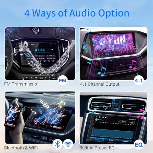 Haudio 7 Inch Double Din Car Stereo with Wireless Apple CarPlay & Android Auto, 2+32G Android 13 Car Radio, Bluetooth, GPS Navigation, FM AM RDS, IPS Touchscreen, Backup Camera Ready 6