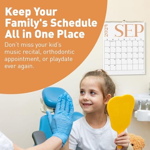 S&O Modern Vertical 2025 Wall Calendar - Tear-Off Monthly Calendar - 18 Month Academic Wall Calendar - Hanging Calendar to Track Anniversaries & Appointments - 13.5"x10.5”in 6