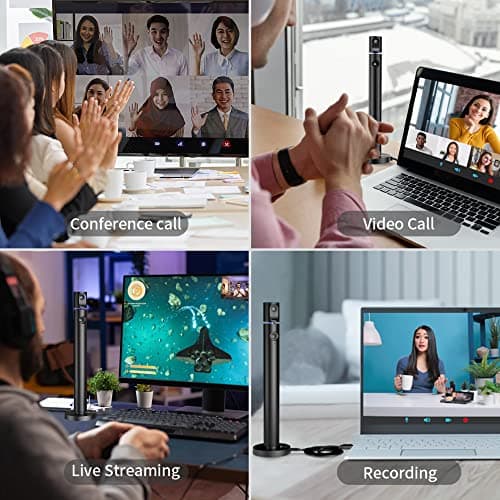 CZUR Halo X Pro Dual Webcam for PC, 1080P Web Camera with Microphone, USB Camera for Computer, 90° View, Plug & Play, Compatible with Windows&Mac, for TikTok/YouTube/Yahoo Messenger 8