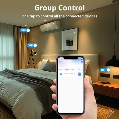 SONOFF S31 WiFi Smart Plug with Energy Monitoring, 15A Smart Outlet Socket ETL Certified, Work with Alexa & Google Home, IFTTT Supporting, 2.4 Ghz WiFi Only (4-Pack) 5