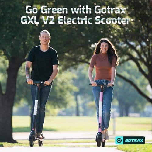 Gotrax GXL V2 Electric Scooter, 8.5" Solid Tire, Max 12 Mile and 15.5Mph Speed Power by 250W Motor, Lightweight 25.95lb, Cruise Control Aluminum Alloy Frame Foldable Commuting Escooter for Adults 7