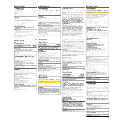 Be Smart Get Prepared First Aid Kit Hard Red Case 326 Pieces Exceeds OSHA and ANSI Guidelines 100 People - Office, Home, Car, School, Emergency, Survival, Camping, Hunting and Sports (20HBC01015REV3) 8