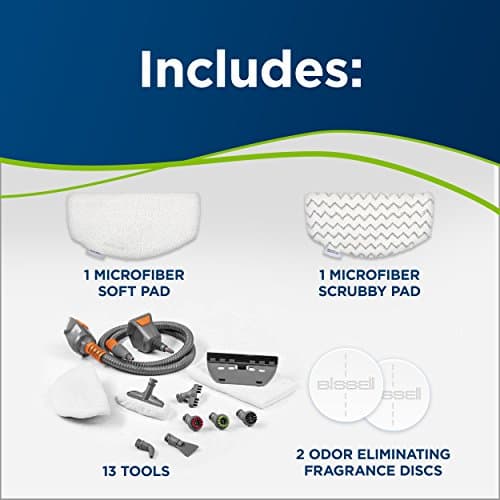 Bissell PowerFresh Lift-Off Pet Steam Mop, Steamer, Tile, Bathroom, Hard Wood Floor Cleaner, 1544A, Orange 7