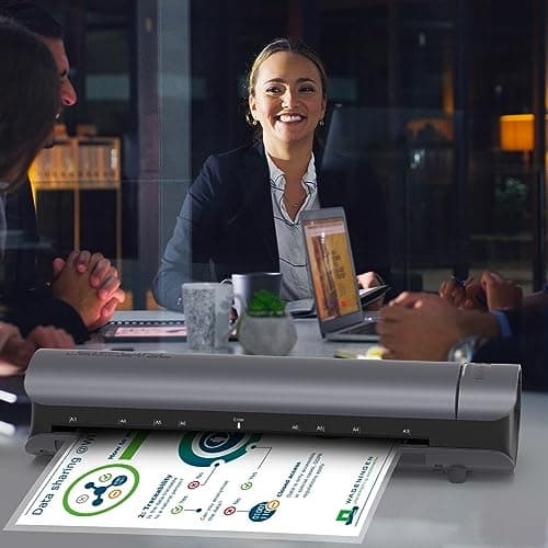 Office Presentation Laminator Machine 11x17 with Laminating Sheet A3/A4/A5, 3/5 Mil Thermal Cold Laminating Machine 13 inch Wide, 60s Warm-Up Office Presentation Laminator Machine (Gray) 9