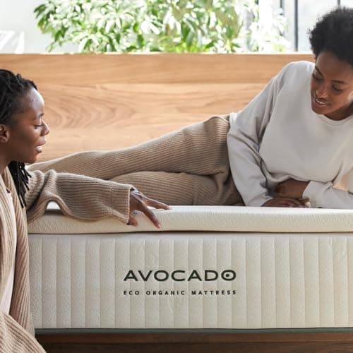 Avocado Eco Organic Latex Mattress Topper - Medium - 2 inch - Organic Cotton Zipper Cover (GOTS & GOLS Certified Organic), King Size 5