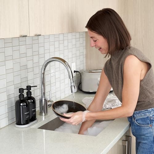Stylish Soap Dispenser Set of 2 for Kitchen Or Bathroom - Quality 21oz Dish and Hand Soap Dispensers are Extra Durable and Perfectly Enhance Your Bathroom Or Kitchen 7