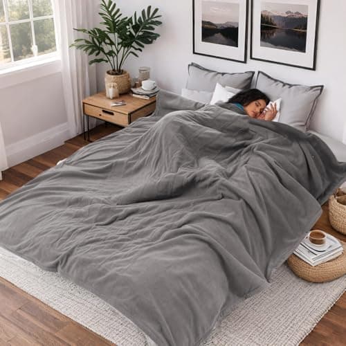 Minervada Heated Blanket Electric Blanket Full Size 72''x84'', 4 Heating Levels 10 Hrs Auto Shut Off Soft Warmer Fabric Blanket ETL Certification - Gray