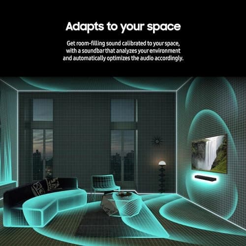 SAMSUNG S60D 5.0ch Soundbar w/Wireless Dolby Atmos Audio, All-in-One Design, Q-Symphony, SpaceFit Sound Pro, Adaptive Sound, Game Mode Pro with Alexa Built-in, HW-S60D/ZA 7