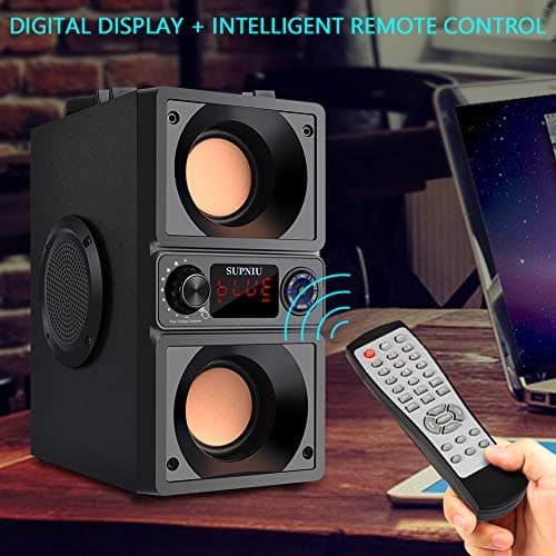Bluetooth Speaker, Portable Bluetooth Boombox with 40W (60W Peak) Stereo Dual Woofers and Dual Tweeters Wireless Home Party Speaker, 2400 Minutes Playtime, Suitable for Party, Camping, Gym 7