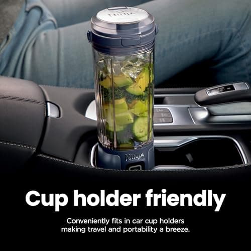 Ninja BC151NV Blast Portable Blender, Cordless, 18oz. Vessel, Personal Blender-for Shakes & Smoothies, BPA Free, Leakproof-Lid & Sip Spout, USB-C Rechargeable, Dishwasher Safe Parts, Denim Blue 8
