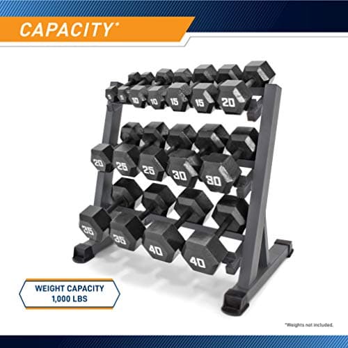 Marcy 3-Tier Dumbbell Rack Multilevel Weight Storage Organizer for Home Gym DBR-86 6