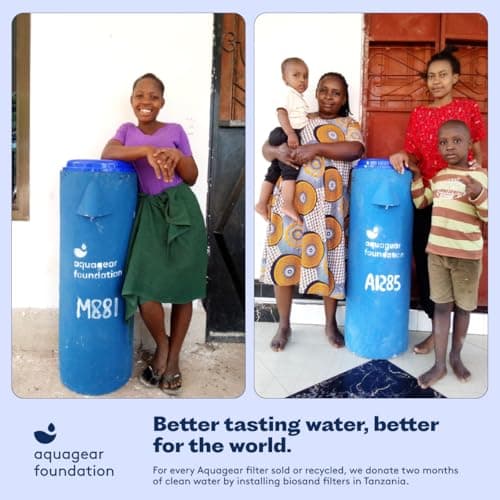 Aquagear Water Filter Pitcher – Lead, Chlorine, PFOA/PFOS, Microplastics Filter, 10 Cup, 120 Gallon Filter Life - Filter Media Made in USA 8